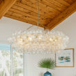 Load image into Gallery viewer, Farmhouze Light-Kitchen Dining Swirled Glass Bubble Round Chandelier-Chandelier-40in-