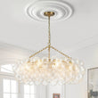 Load image into Gallery viewer, Farmhouze Light-Kitchen Dining Swirled Glass Bubble Round Chandelier-Chandelier-40in-