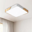 Load image into Gallery viewer, Farmhouze Light-LED Square Flush Mount Light-Ceiling Light-Dimmable with Remote Control-