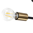 Load image into Gallery viewer, Farmhouze Light-Linear Sputnik Semi Flush Mount Ceiling Light-Ceiling Light-Black+Brass-6-Light