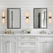 Load image into Gallery viewer, Farmhouze Light-Marble Dimmable LED 1-Light Linear Bathroom Vanity Sconce-Wall Sconce-Black-