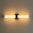 Load image into Gallery viewer, Farmhouze Light-Marble Dimmable LED 1-Light Linear Bathroom Vanity Sconce-Wall Sconce-Black-