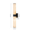 Load image into Gallery viewer, Farmhouze Light-Marble Dimmable LED 1-Light Linear Bathroom Vanity Sconce-Wall Sconce-Black-