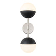 Load image into Gallery viewer, Farmhouze Light-Mid-century 2-Light Milky Glass Globe Vanity Wall Light-Wall Sconce-Nickel-
