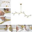 Load image into Gallery viewer, Farmhouze Light-Mid Century 8-Light Sputnik Chandelier-Chandelier-Gold-