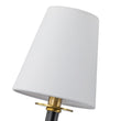 Load image into Gallery viewer, Farmhouze Light-Mid-Century Black Brass 5-Light Linen Shade Chandelier-Chandelier-5-Light-