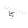Load image into Gallery viewer, Farmhouze Light-Minimalist Chrome Dimmable LED Linear Vanity Light-Wall Sconce-Chrome-