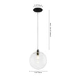 Load image into Gallery viewer, Farmhouze Light-Minimalist Glass Globe Pendant Light-Pendant-3-Lt-