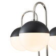 Load image into Gallery viewer, Farmhouze Light-Modern 5-Light Goose Arm Opal Glass Globe Chandelier-Chandelier-Nickel-
