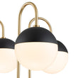 Load image into Gallery viewer, Farmhouze Light-Modern 5-Light Goose Arm Opal Glass Globe Chandelier-Chandelier-Nickel-