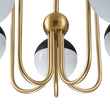 Load image into Gallery viewer, Farmhouze Light-Modern 5-Light Goose Arm Opal Glass Globe Chandelier-Chandelier-Nickel-