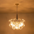 Load image into Gallery viewer, Farmhouze Light-Modern 6-Light Dimmable Cluster Glass Globe Bubble Chandelier-Chandelier-6-Light-Black