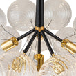 Load image into Gallery viewer, Farmhouze Light-Modern 6-Light Dimmable Cluster Glass Globe Bubble Chandelier-Chandelier-6-Light-Black