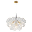 Load image into Gallery viewer, Farmhouze Light-Modern 6-Light Dimmable Cluster Glass Globe Bubble Chandelier-Chandelier-6-Light-Black