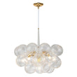 Load image into Gallery viewer, Farmhouze Light-Modern 6-Light Dimmable Cluster Glass Globe Bubble Chandelier-Chandelier-6-Light-Black