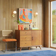 Load image into Gallery viewer, Farmhouze Light-Modern Brass 1-Light Frosted Glass Globe Wall Sconce-Wall Sconce-1-Light-Brass (Pre-Order)