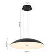Load image into Gallery viewer, Farmhouze Light-Modern Dimmable LED Wide Dome Pendant Light-Chandelier-White (Pre-Order)-