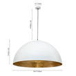 Load image into Gallery viewer, Farmhouze Light-Modern Farmhouse Oversized Dome Pendant-Chandelier-White-15 in.