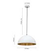 Load image into Gallery viewer, Farmhouze Light-Modern Farmhouse Oversized Dome Pendant-Chandelier-White-S
