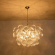 Load image into Gallery viewer, Farmhouze Light-Modern Luxe Swirled Glass Globe Bubble Chandelier-Chandelier-3-Light-Brass