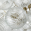Load image into Gallery viewer, Farmhouze Light-Modern Luxe Swirled Glass Globe Bubble Chandelier-Chandelier-3-Light-Brass