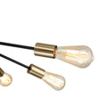 Load image into Gallery viewer, Farmhouze Light-Modern Mid-Century Linear Sputnik Pendant Light-Chandelier-Nickel-6-Light
