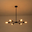 Load image into Gallery viewer, Farmhouze Light-Modern Mid-Century Linear Sputnik Pendant Light-Chandelier-Nickel-6-Light