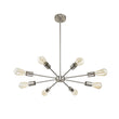 Load image into Gallery viewer, Farmhouze Light-Modern Mid-Century Linear Sputnik Pendant Light-Chandelier-Nickel-6-Light