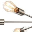 Load image into Gallery viewer, Farmhouze Light-Modern Mid-Century Linear Sputnik Pendant Light-Chandelier-Nickel-6-Light