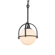 Load image into Gallery viewer, Farmhouze Light-Modern Vintage 1-Light Opal Glass Globe Pendant Light-Pendant-Brass-