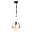 Load image into Gallery viewer, Farmhouze Light-Modern Vintage 1-Light Opal Glass Globe Pendant Light-Pendant-Brass-
