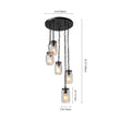 Load image into Gallery viewer, Farmhouze Light-Rustic 5-Light Mason Jar Pendant Light-Pendant--