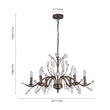 Load image into Gallery viewer, Farmhouze Light-Rustic Vintage Crystal Branch Chandelier-Chandelier-9-Lt-