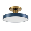 Load image into Gallery viewer, Farmhouze Light-Scandinavian Blue Round LED Semi Flush Mount Light-Ceiling Light-Blue-