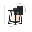 Load image into Gallery viewer, Farmhouze Light-Seeded Glass Outdoor Wall Lantern-Wall Sconce-S-