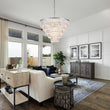 Load image into Gallery viewer, Farmhouze Light-Sparkle Chrome Tiered Tassel Crystal Chandelier-Chandelier-Chrome-
