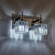 Load image into Gallery viewer, Farmhouze Light-Square Crystal Shade Vanity Light-Wall Sconce-2-Light-Chrome