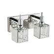 Load image into Gallery viewer, Farmhouze Light-Square Crystal Shade Vanity Light-Wall Sconce-2-Light-Chrome