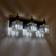 Load image into Gallery viewer, Farmhouze Light-Square Crystal Shade Vanity Light-Wall Sconce-2-Light-Chrome