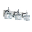 Load image into Gallery viewer, Farmhouze Light-Square Crystal Shade Vanity Light-Wall Sconce-2-Light-Chrome