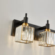 Load image into Gallery viewer, Farmhouze Light-Square Crystal Shade Vanity Light-Wall Sconce-2-Light-Chrome