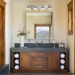 Load image into Gallery viewer, Farmhouze Light-Square Crystal Shade Vanity Light-Wall Sconce-3-Light-Black + Gold