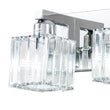 Load image into Gallery viewer, Farmhouze Light-Square Crystal Shade Vanity Wall Sconce-Wall Sconce-2-Light-Chrome