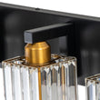 Load image into Gallery viewer, Farmhouze Light-Square Crystal Shade Vanity Wall Sconce-Wall Sconce-2-Light-Chrome