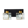 Load image into Gallery viewer, Farmhouze Light-Square Crystal Shade Vanity Wall Sconce-Wall Sconce-2-Light-Chrome