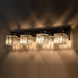 Load image into Gallery viewer, Farmhouze Light-Square Crystal Shade Vanity Wall Sconce-Wall Sconce-2-Light-Chrome
