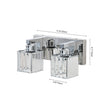 Load image into Gallery viewer, Farmhouze Light-Square Crystal Shade Vanity Wall Sconce-Wall Sconce-2-Light-Chrome