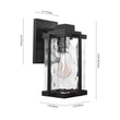 Load image into Gallery viewer, Farmhouze Light-Square Glass Outdoor Wall Sconce-Wall Sconce-S-