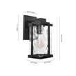 Load image into Gallery viewer, Farmhouze Light-Square Glass Outdoor Wall Sconce-Wall Sconce-S-