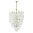 Load image into Gallery viewer, Farmhouze Light-Statement Draped Swirled Glass Globe Chandelier-Chandelier-Brass-